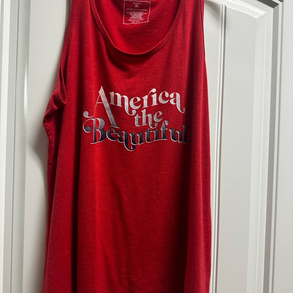 Red white blue tank top xl
